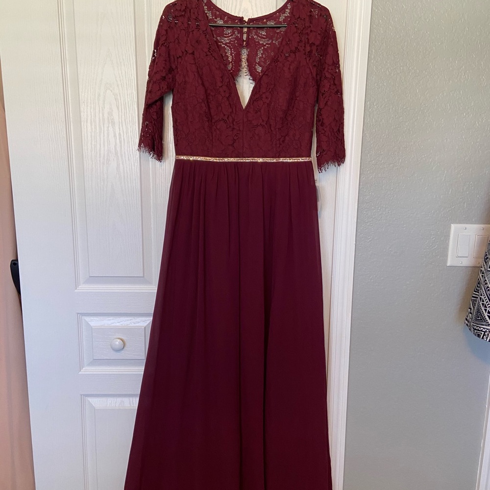 Soieblu Maroon dress